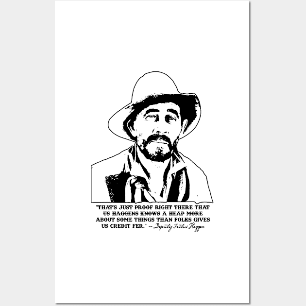 Festus Haggen From Gunsmoke Wall Art by GWCVFG